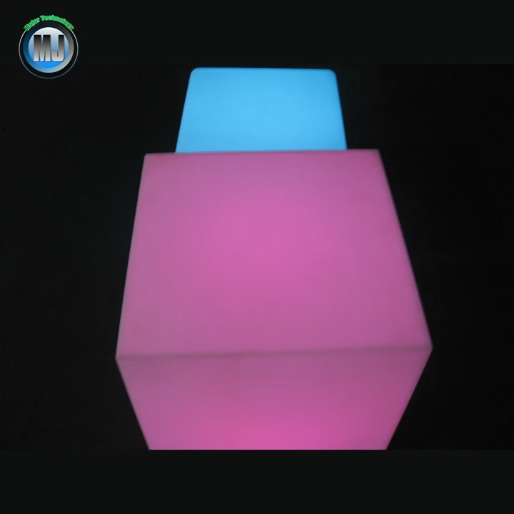 
Light up RGB remote control rechargeable led foam cube seat 