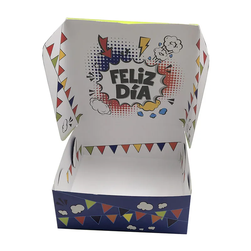 Двусторонняя печать логотипа на заказ, цветной дисплей, картонная бумажная упаковочная коробка