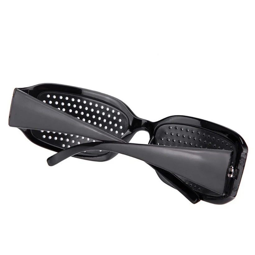 Black Pinhole Sunglasses Women Men Anti-fatigue Vision Care Pin hole Microporous Glasses Eye Exercise Anti-myopia Eyewear