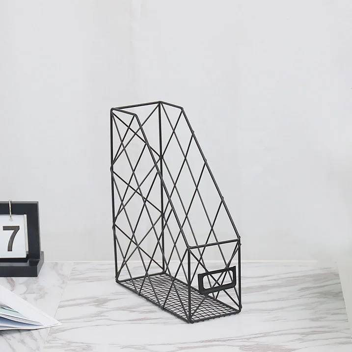 Прочные Декоративные подставки для магазинов, черные и золотые подставки для хранения документов