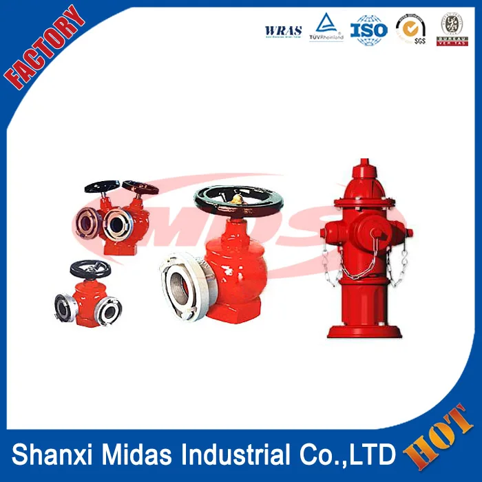 BS750 ductile cast iron прямым углом 65 мм клапан пожарный гидрант