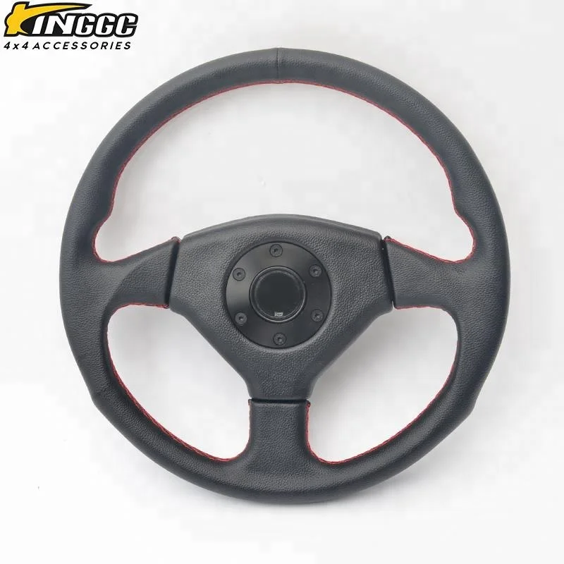 black universal truck classic steering wheel racing 350mm