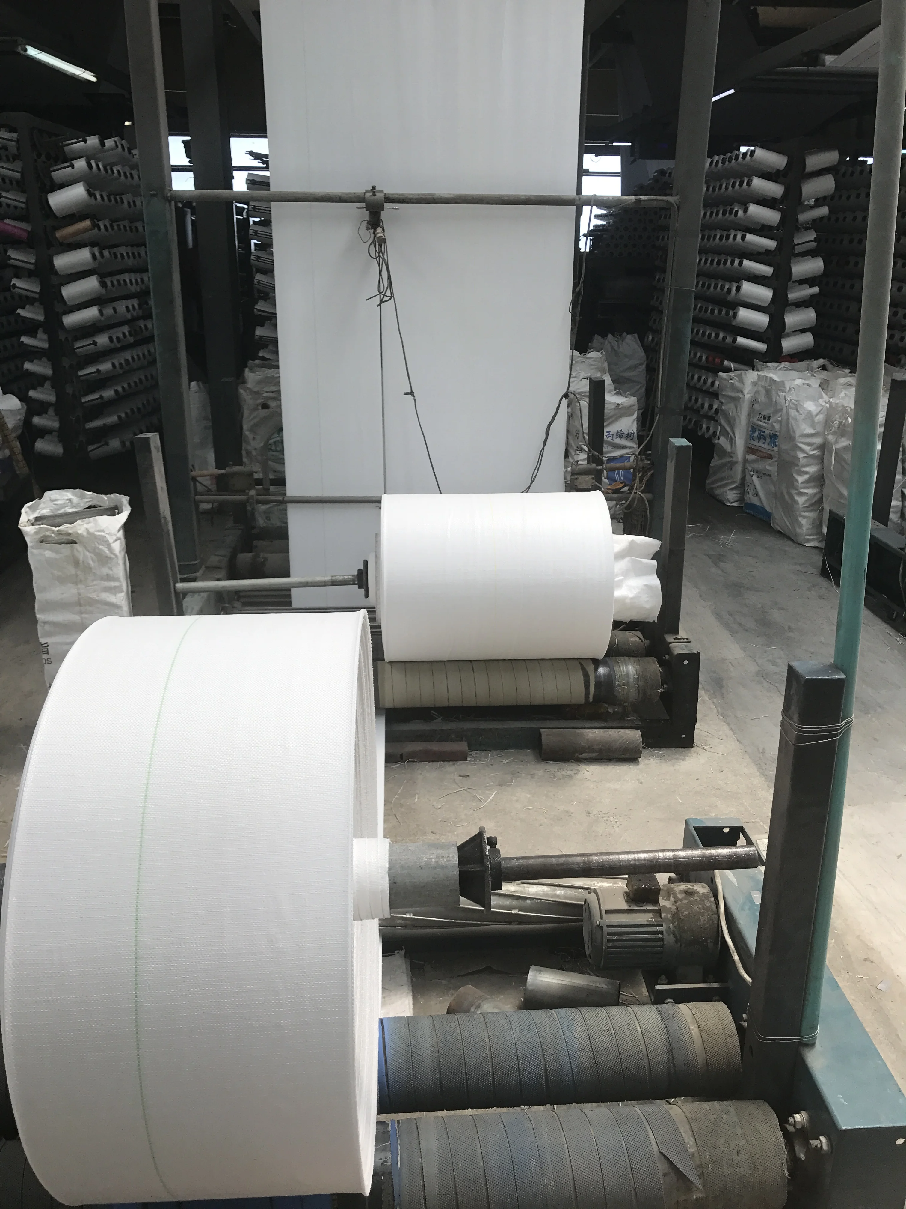 EGP China factory FIBC pp woven fabric rolls for making tubular bulk super bag
