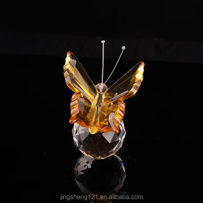 Crystal Glass Butterfly Model Crystal Butterfly For Crystal Wedding Gift