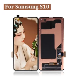 For Samsung For Galaxy S10 LCD Display For Samsung S10 G973 LCD With Touch Screen Digitizer Assembly