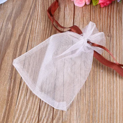 Customized Cheap bags organza Wholesale organza drawstring gift bags