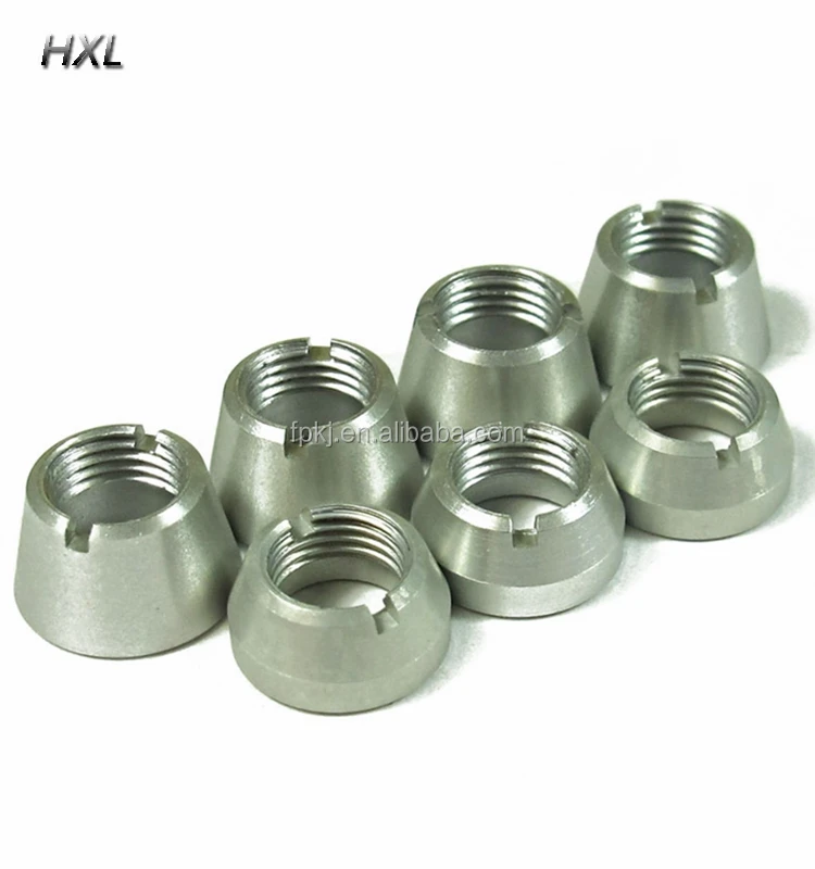 custom HXL hardware made inch size switch nut taper nut stainless steel conical nut