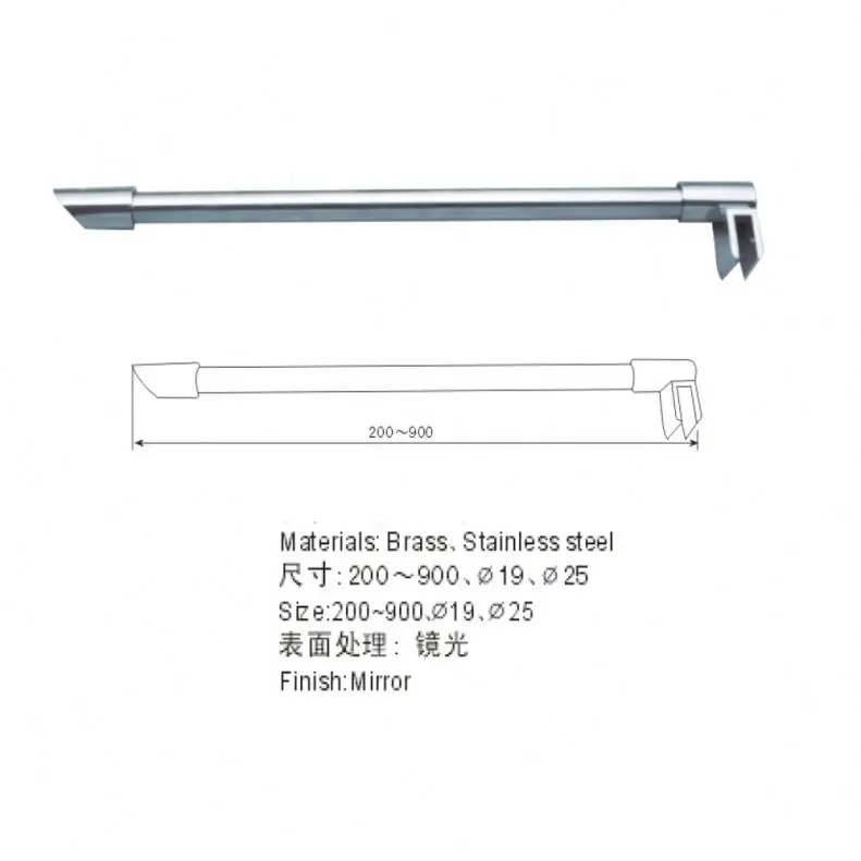 Kmry Modern Frameless Clear Glass Diamond Type Hinge Open Aluminum Alloy Bathroom Sliding Glass Shower Door