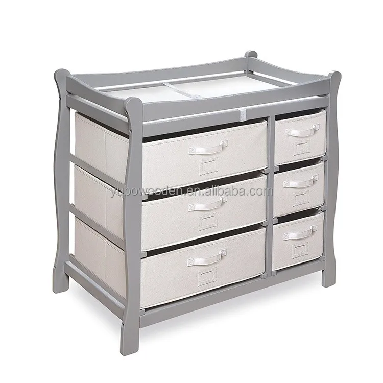 
Hot sale good quality home living furniture wooden baby changing table wholesale 