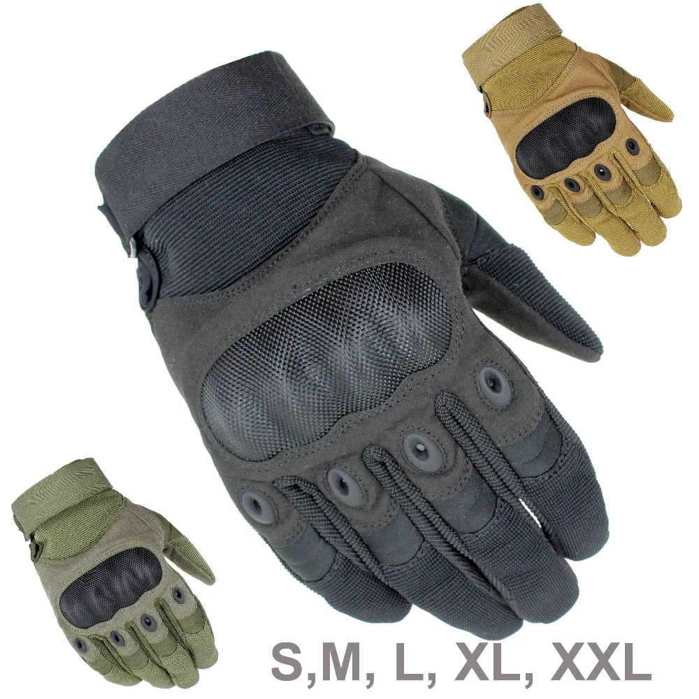 Hard Knuckles And Soft Kuckle Outdoor Motorbike Military Tactical Gloves Sizes M L XL XXL