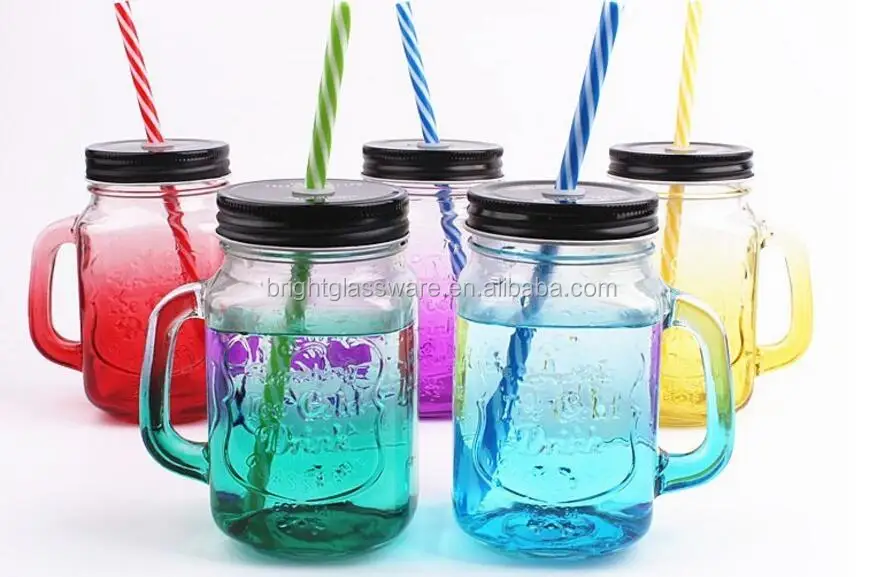 Оптовая продажа, тисненый логотип, квадратная стеклянная банка, каменная ручка, бутылка с крышками и соломинкой