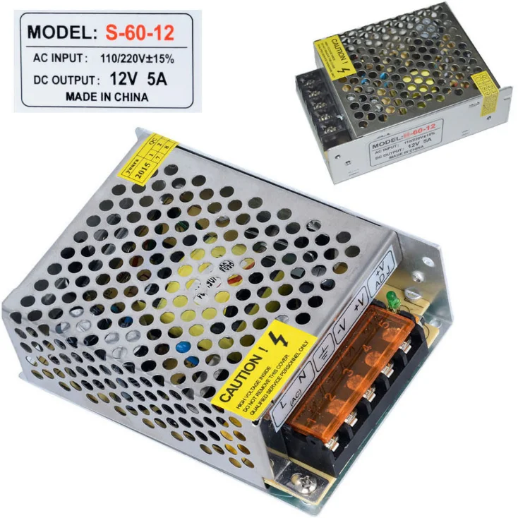 Advanced power supply 12v 5a 12v 3a 60w 36w transformer led driver