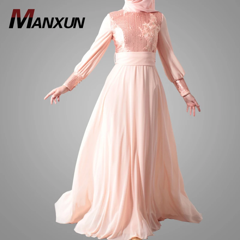 New Model Abaya In Dubai Popular Design Muslim Abaya Slim Long Dress Beautiful Sequins Islamic Clothing For Women