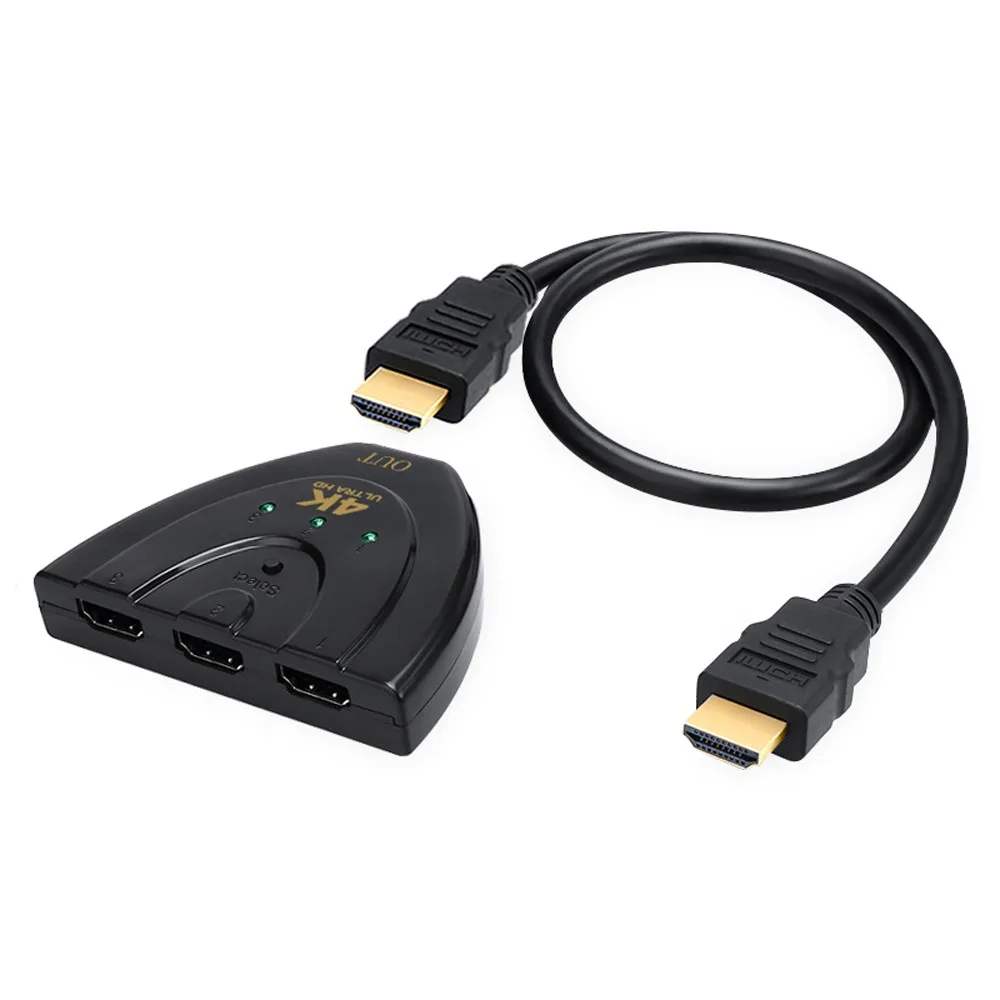 
1080P 3 to 1 Pigtail HDMI Switch 3 in 1 out HDMI Switcher 1080P 3 to 1 Pigtail HDMI Switch 3 in 1 out HDMI Switcher