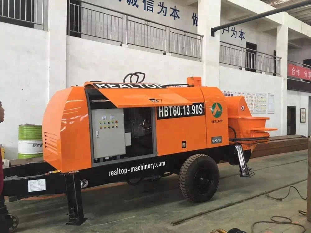 HBT60.13.90S concrete pump, trailer mounted electric type concrete pump for sale