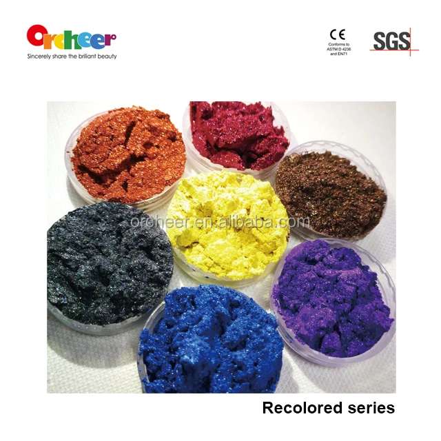 
Violet rich purple yellow orange pearl luster pigment powder for coating printing 