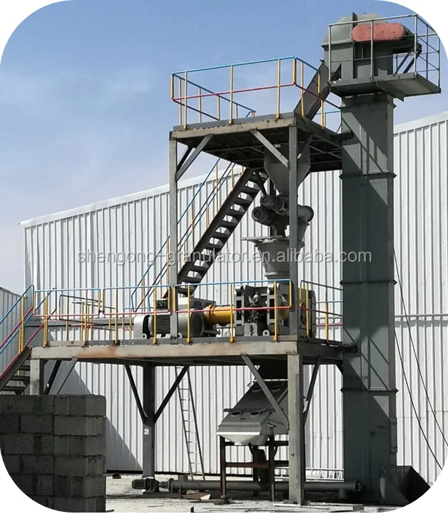 Chemical mineral inorganic fertilizer powder dry mechanical pressure double roller hydraulic briquetting hydraulic press