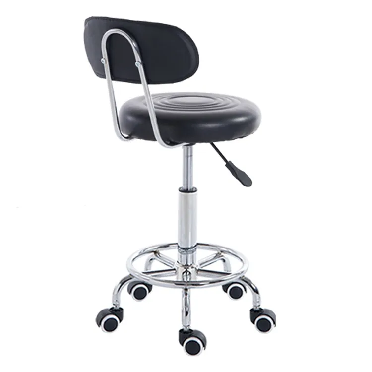 Modern New Design Style  Furniture Colorful Saddle Adjustable Seat Bar Stool With Back