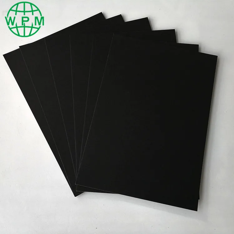 
Hard stiffness thick cardboard paper black chipboard sheets wholesale 