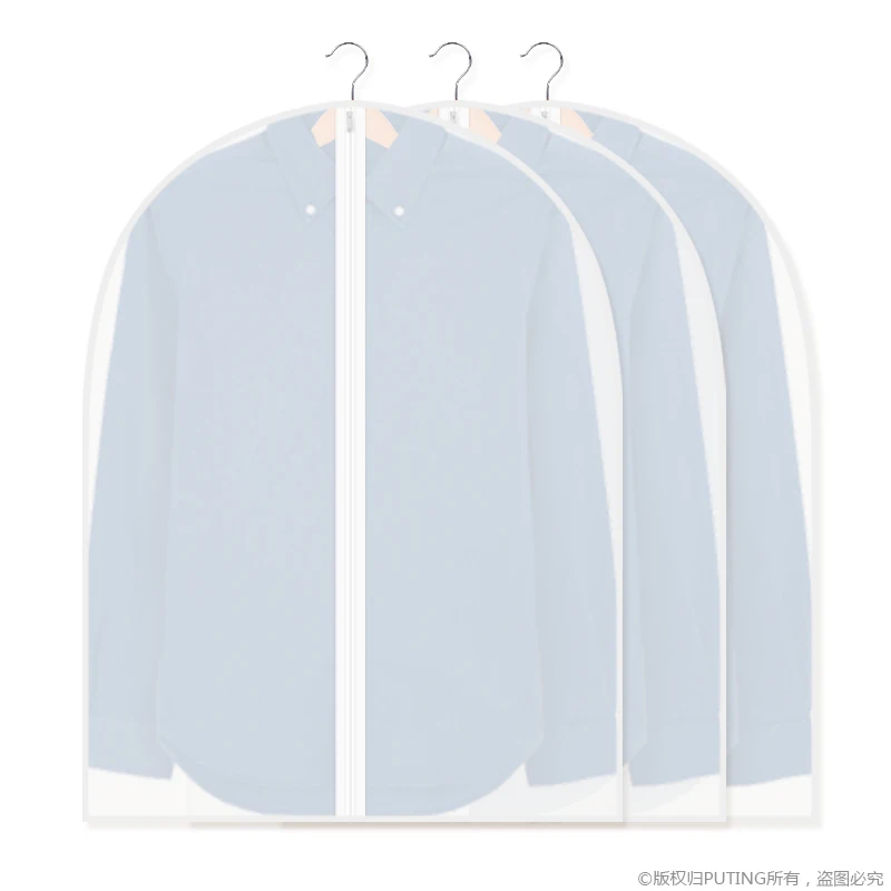 Amazon Hot Sale Foldable Suits and Dresses PEVA Transparent Dust Bag with Zipper