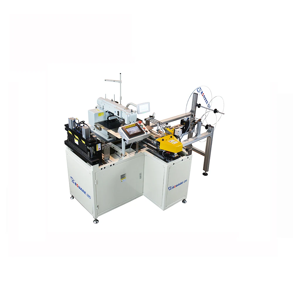 Automatic handle tacker, border measure cut mattress border machine