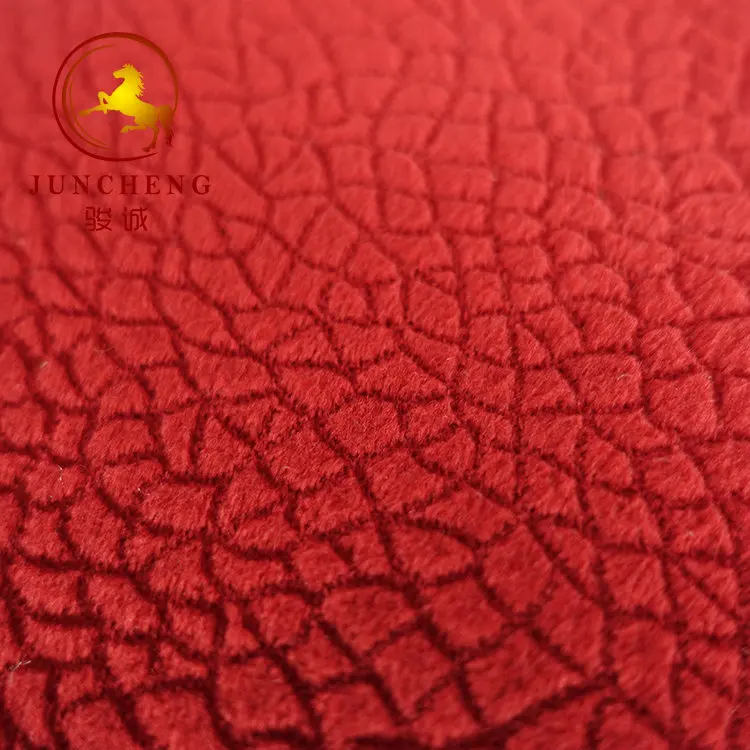 100% polyester mimic animal skin markings dyed color velvet upholstery sofa fabric