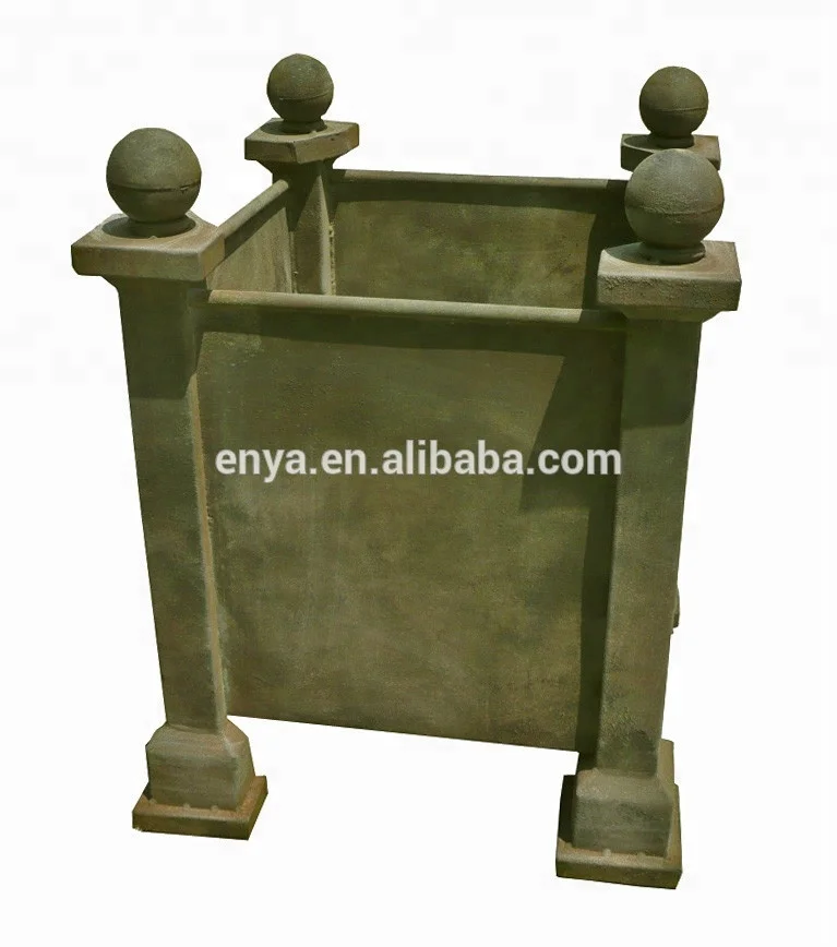 Metal Versaille Planters Large Outdoor De Jardin, Garden Supply / Home Garten Antique