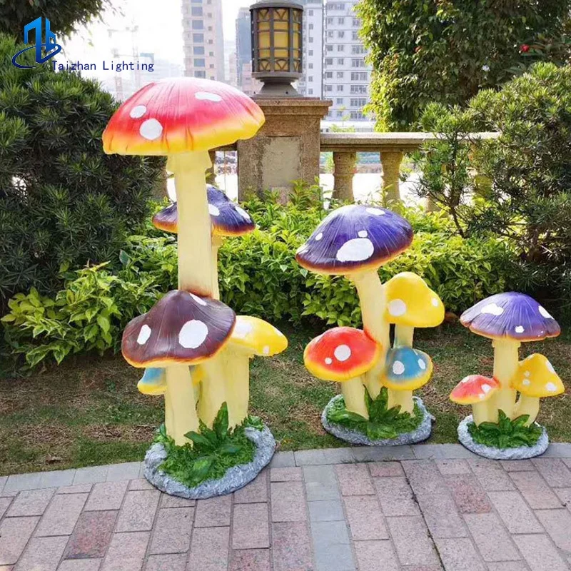 Hot sale 3D mushroom garden light Theme park decorative lamps  Outdoor landscape lighting