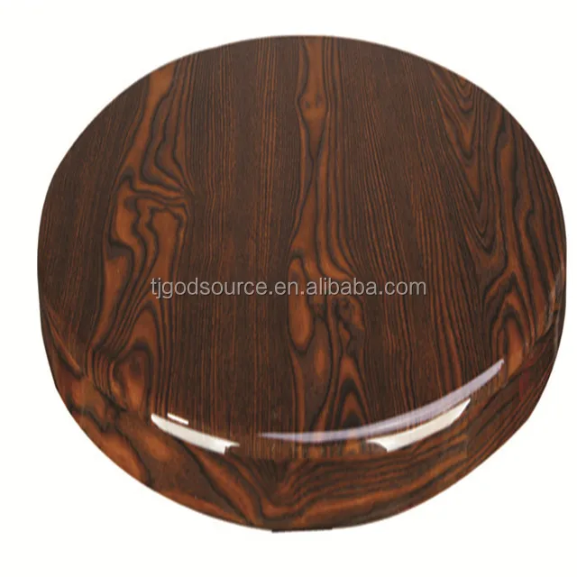 wood table top with solid beech wood edge