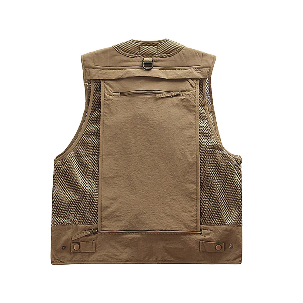 
ODM multi pocket outdoor travel photography journalist mesh vest 