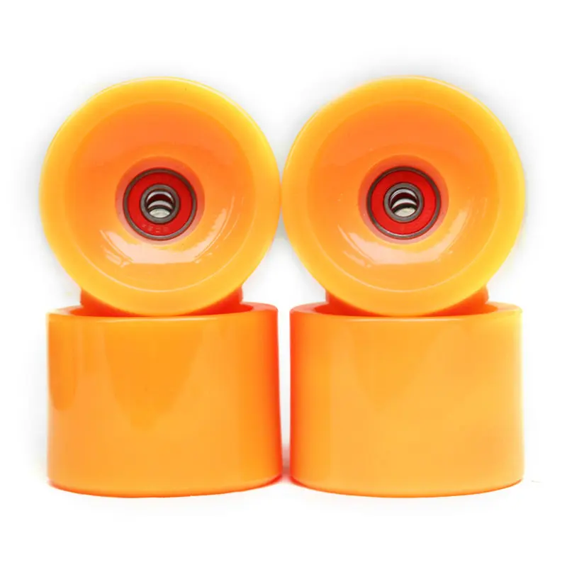 70mm Soft Wheels Skateboard Longboard Wheels with ABEC-7 bearings