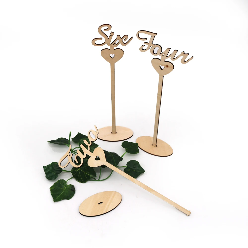 Самодельные деревянные цифры для стола