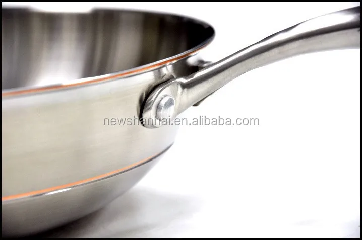 Manufacturer kitchen induction cooker Chinese five-layer wok copper core wok