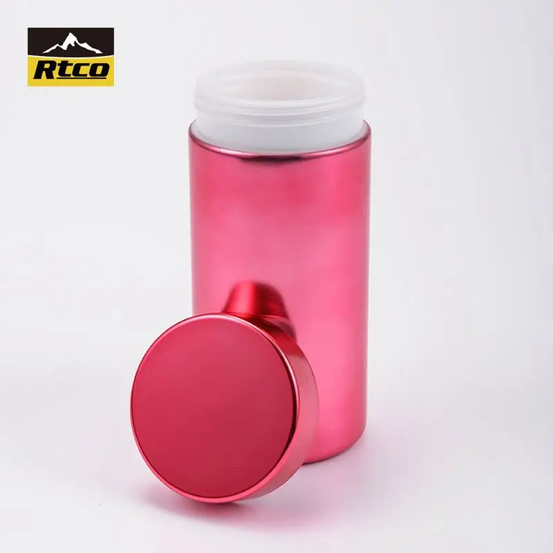  RTCO BPA бесплатно розовый витамин 16 oz пластиковые банки пустая бутылка для упаковки Сывороточного Белка