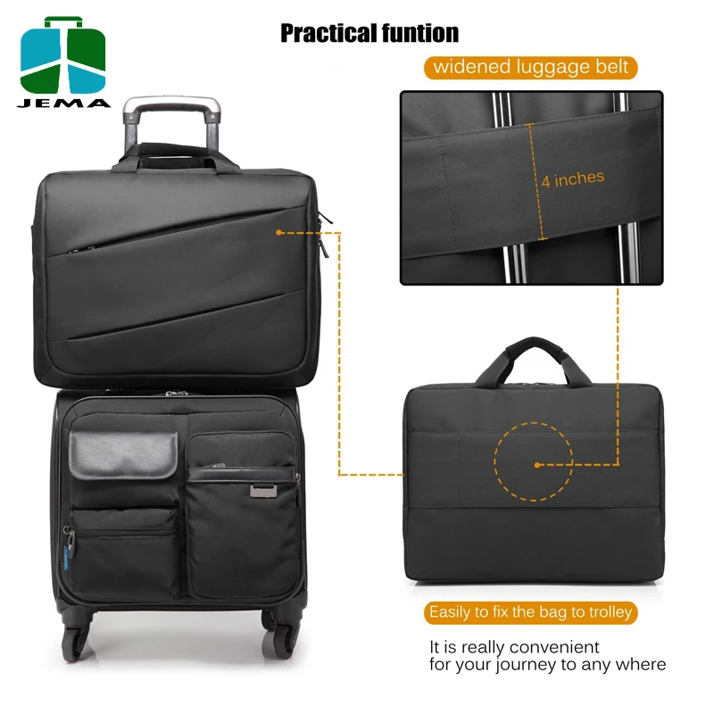 Multi-functional Briefcase 17.3 inch Laptop Messenger Bag for mens