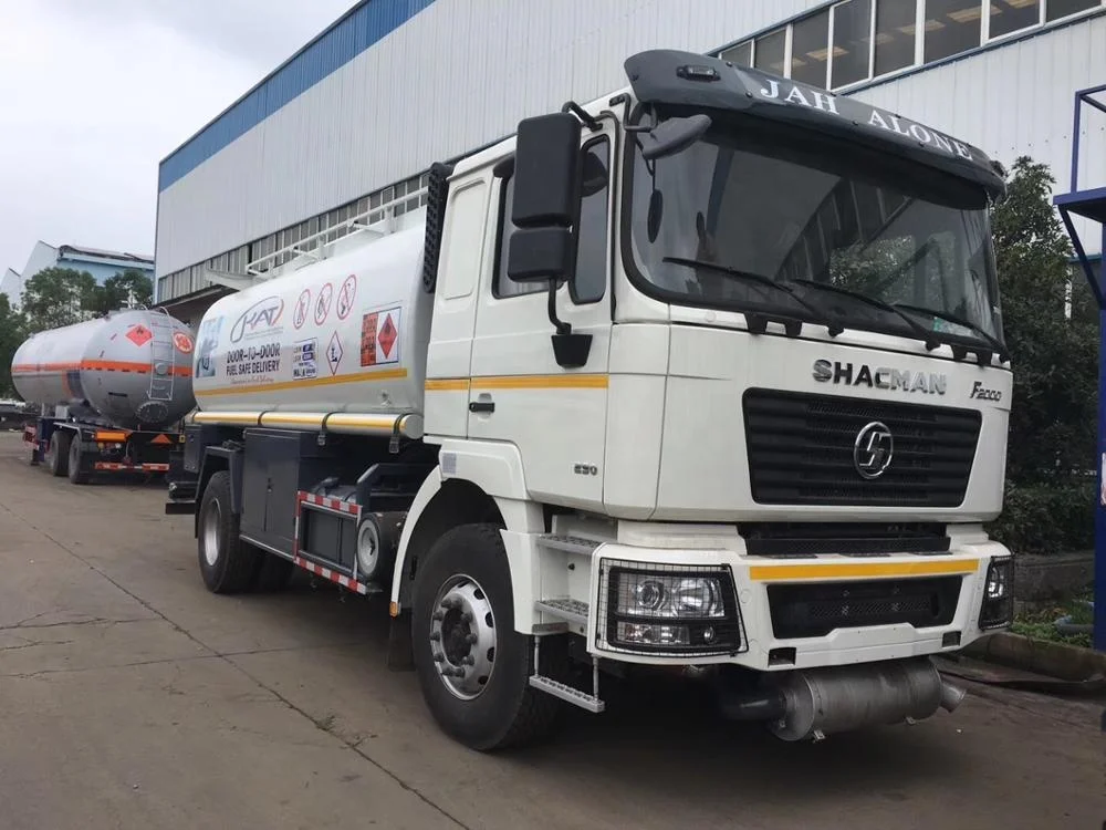 Shacman 4x2 fuel tank truck with dispenser/15000liters fuel tanker truck capacity