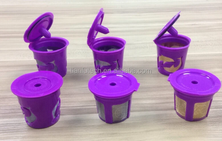 Травление типа дельфина серебряная сетка Многоразовые K-CUP для кофемашины Keurig 2 0 и 1