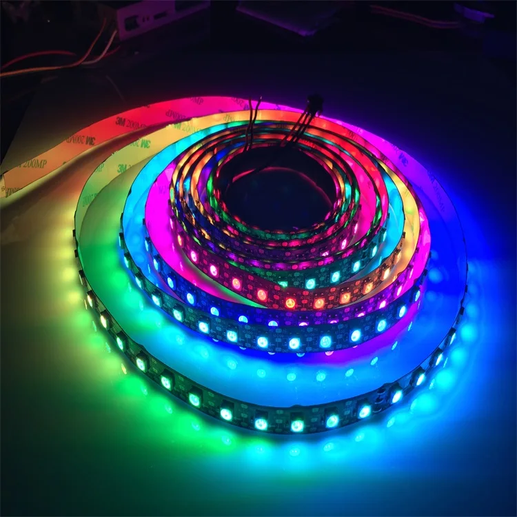 Addressable Digital Pixel Light 5050 60D 96D 144D ws2812 led strip ws2812b