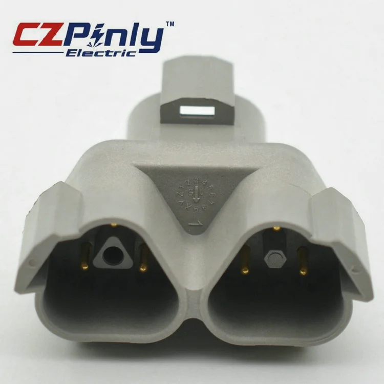 Equivalent DT04-3P-P007 3 way male waterproof car wire Y deutsch dt series connector