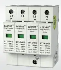 4P AC Surge Protector 40Ka with CE Certificate