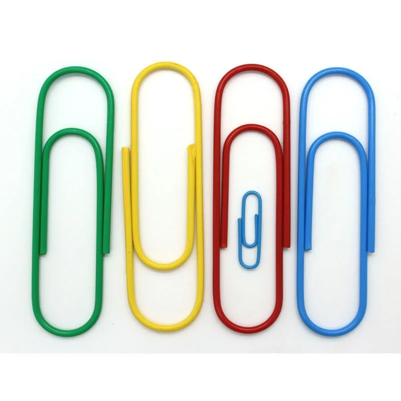 Colored pvc coated paper clip, jumbo gem clip with best price