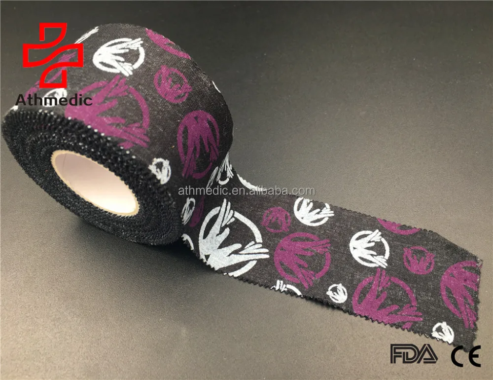 2021 Athmedic hand tear sport cotton customized logo rigid athletic tape customized logo rigid sports rigid strapping tape