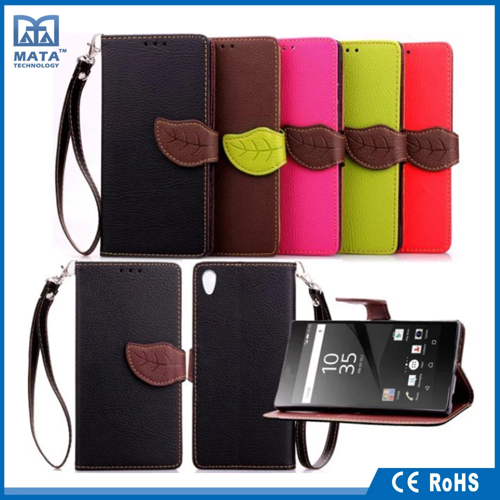 Индивидуальные высокого качества многоцветный телефон PU кожаный чехол для Sony Xperia Z5