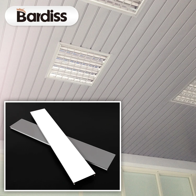 Kitchen metal ceiling panel strips decorative commercial aluminum stretch ceiling tile