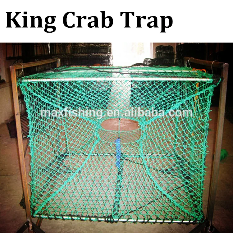 Green Fishing king crab trap