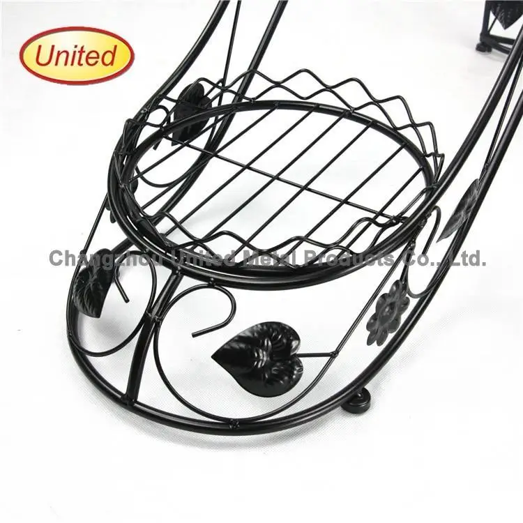 New design metal bucket hanging flower pot stand with low price