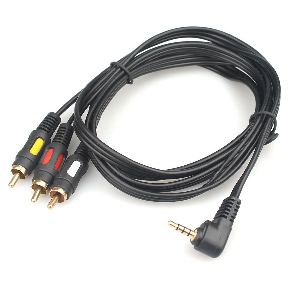 3.5 to 3 rca av cable
