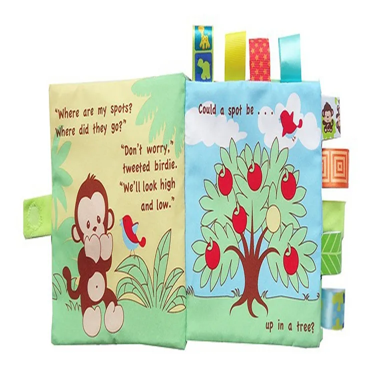 Wholesale Educational Intelligence toys Development Soft educ toy babi Cloth fabric book for child baby