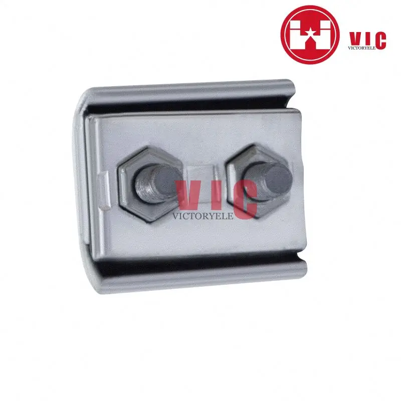 Overhead Line Hot DIP Galvanized Steel With Parallel Groove Clamp Iron Tower Fixing OPGW Cable Single Jumper Clamp