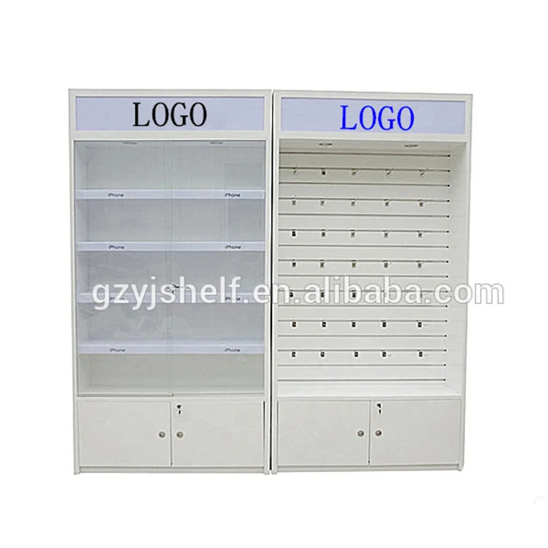 Mobile Phone Accessories Display/ MDF Cell Phone Display Showcase